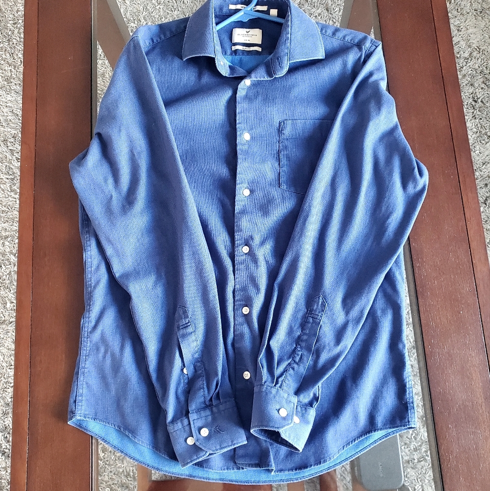 Blackberrys Slim Fit Blue Dress Shirt